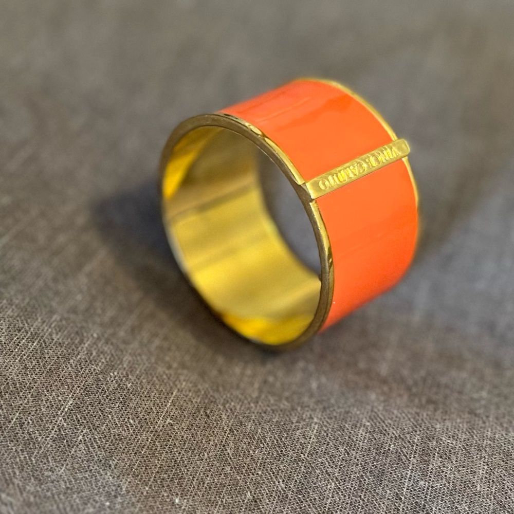 Vince Camuto Orange and Gold Bangle
